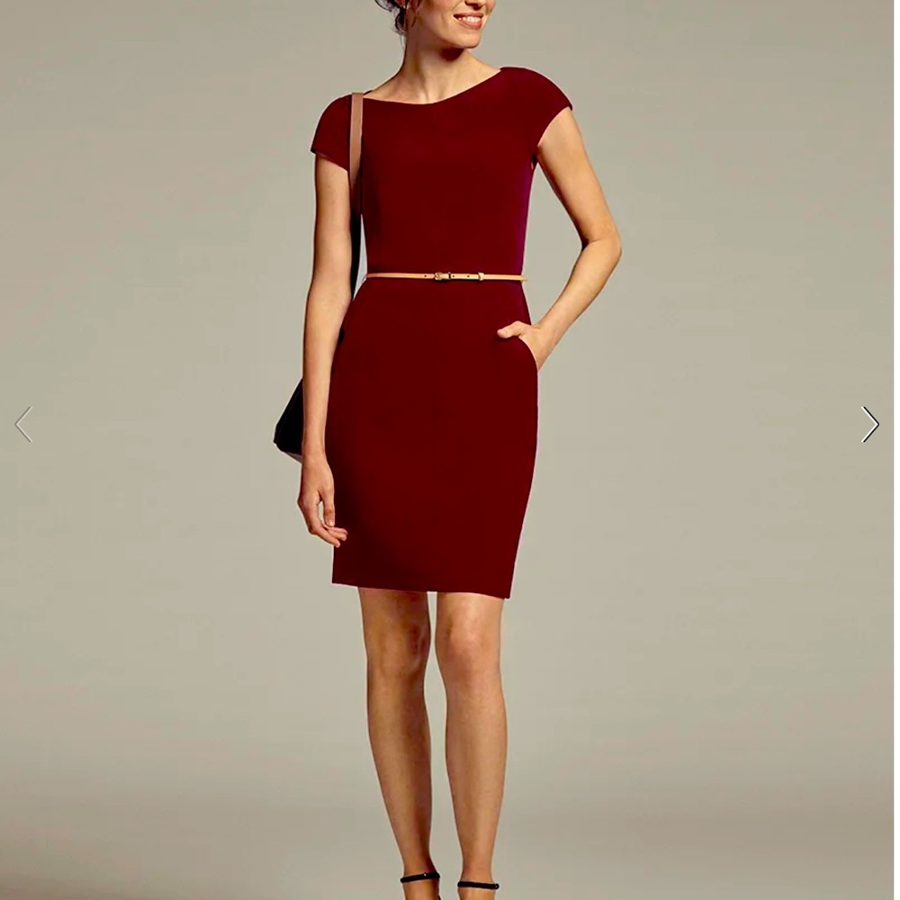 MM LaFleur Nisa dress in size 14 Claret